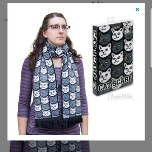 Archie McPhee cat scarf NEW
